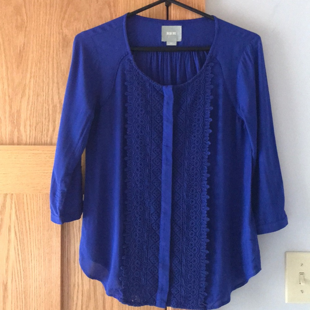 Royal Blue 00P blouse from Anthropologie